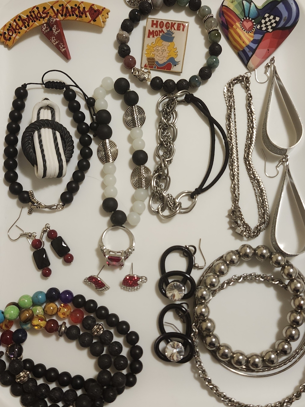 Winter (Hockey/Skating) Jewelry Lot - Vintage To Modern